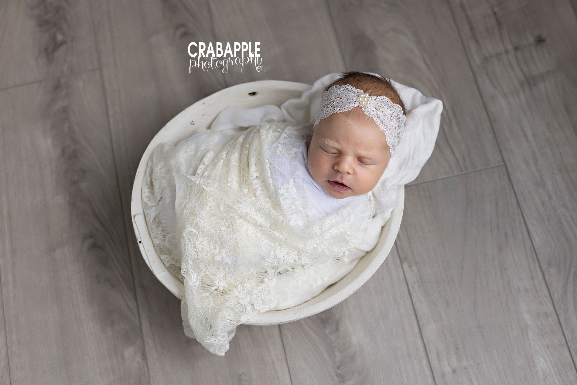 white and gray newborn pictures