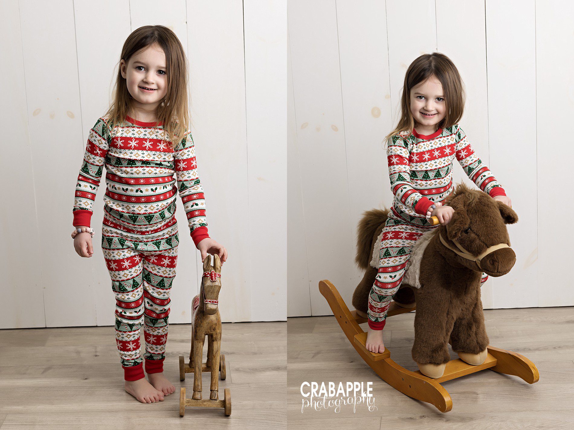 hanna andersson christmas pajamas portraits
