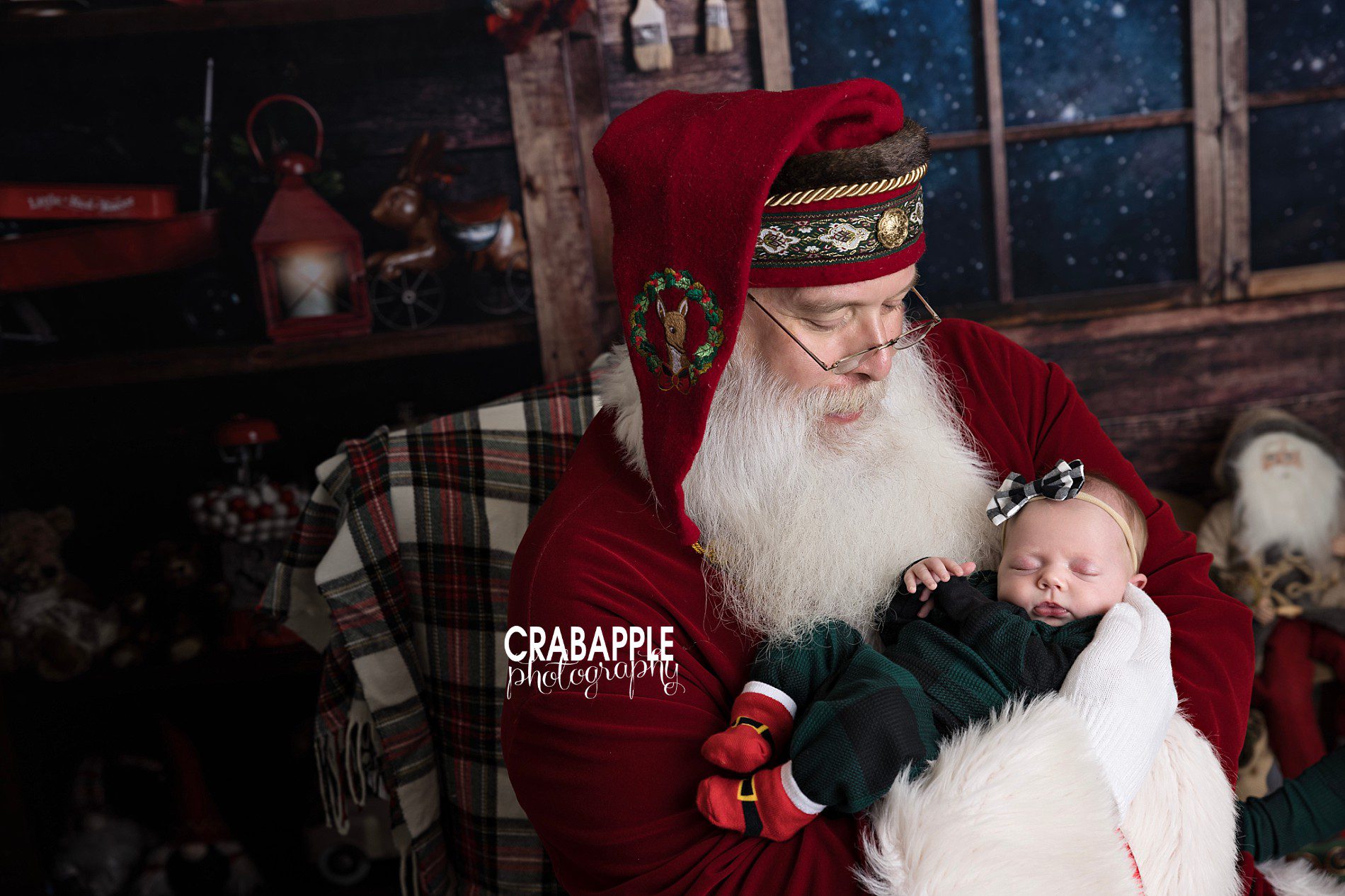 infant photos with santa