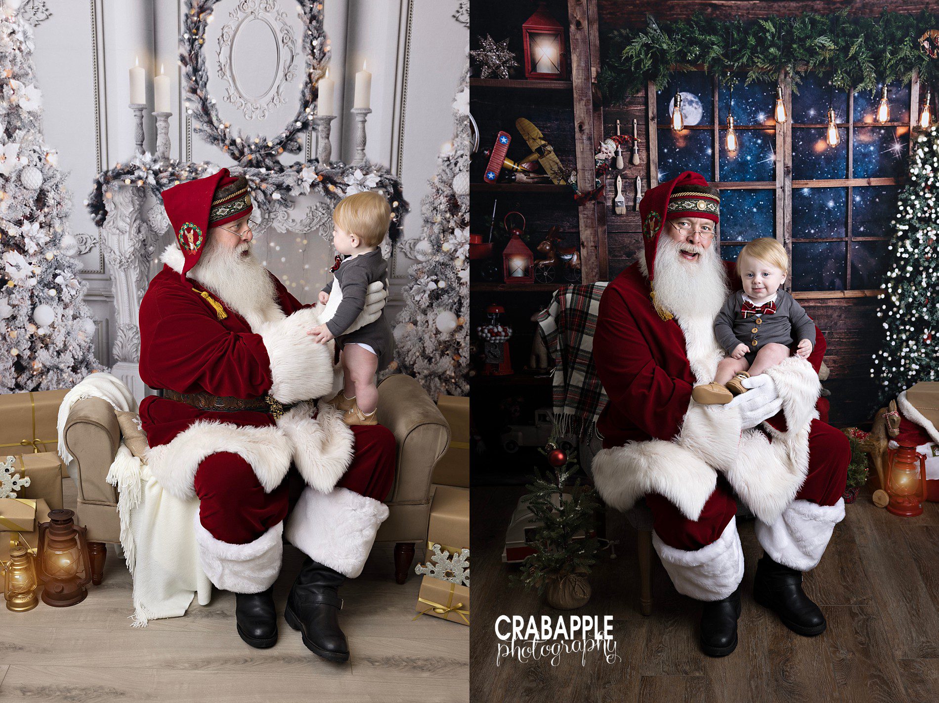 portraits with santa for baby