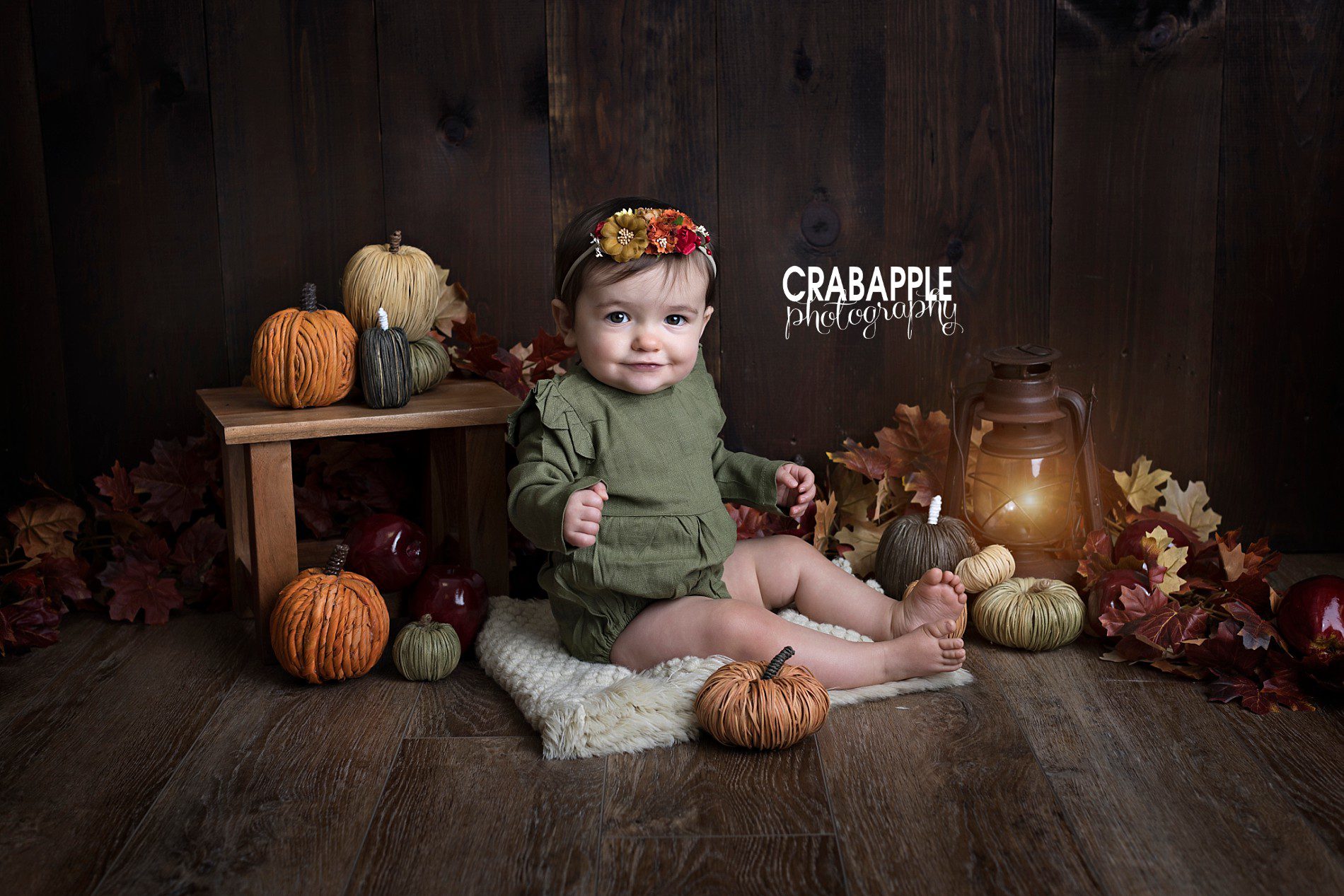 autumn themed baby photos 
