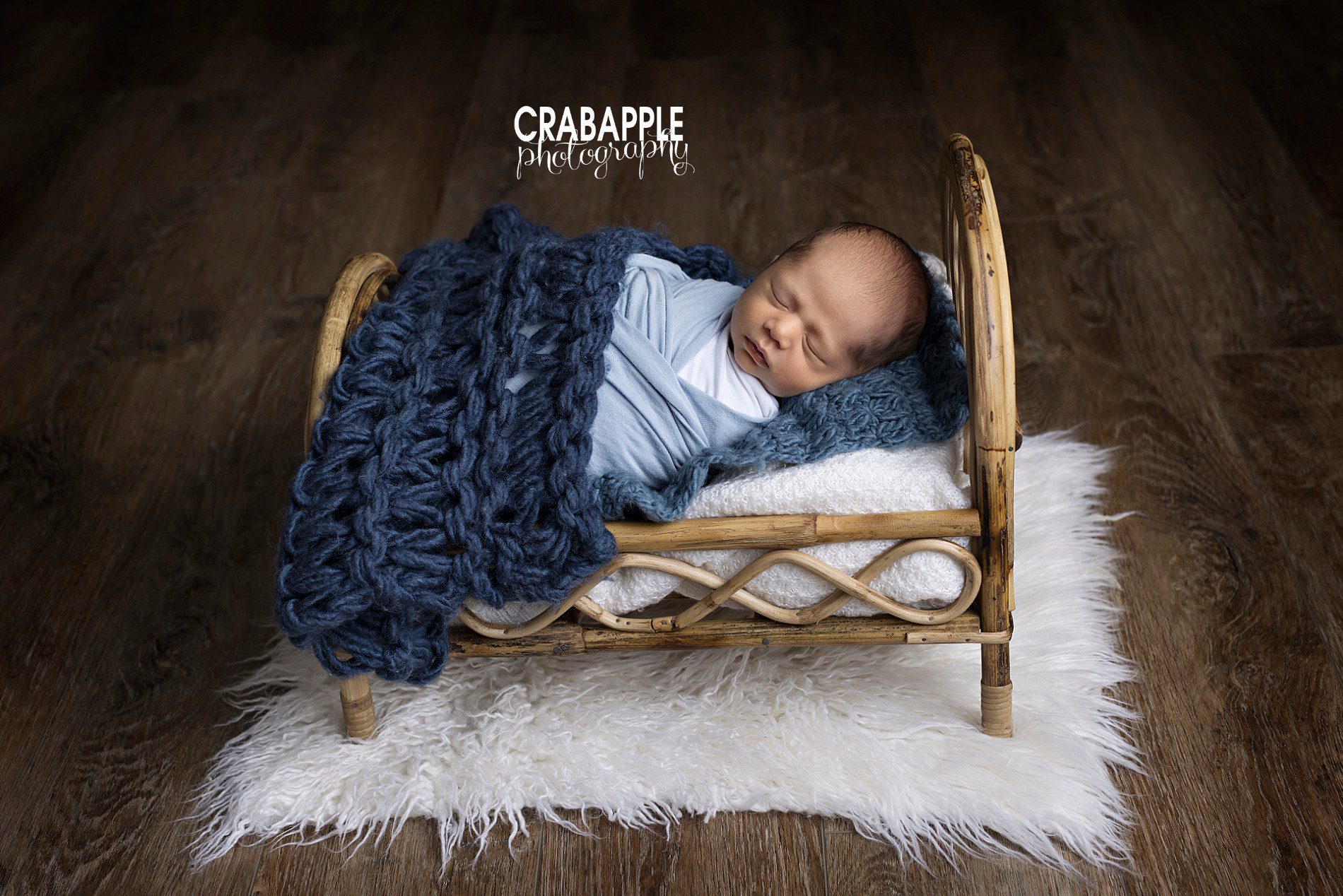 newborn photos with props and accessories blue