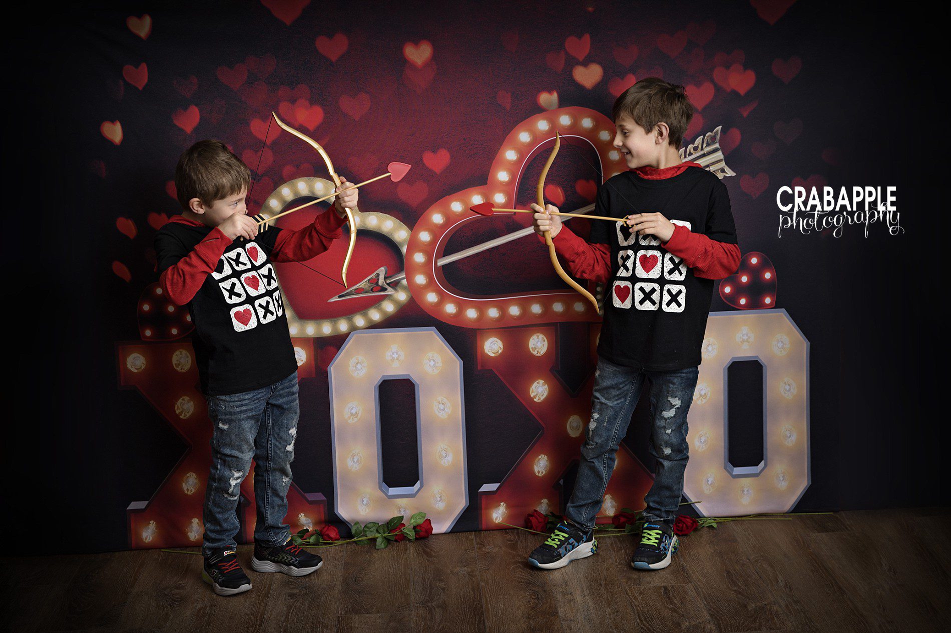 valentine's day photos for kids with bow and arrow cupid