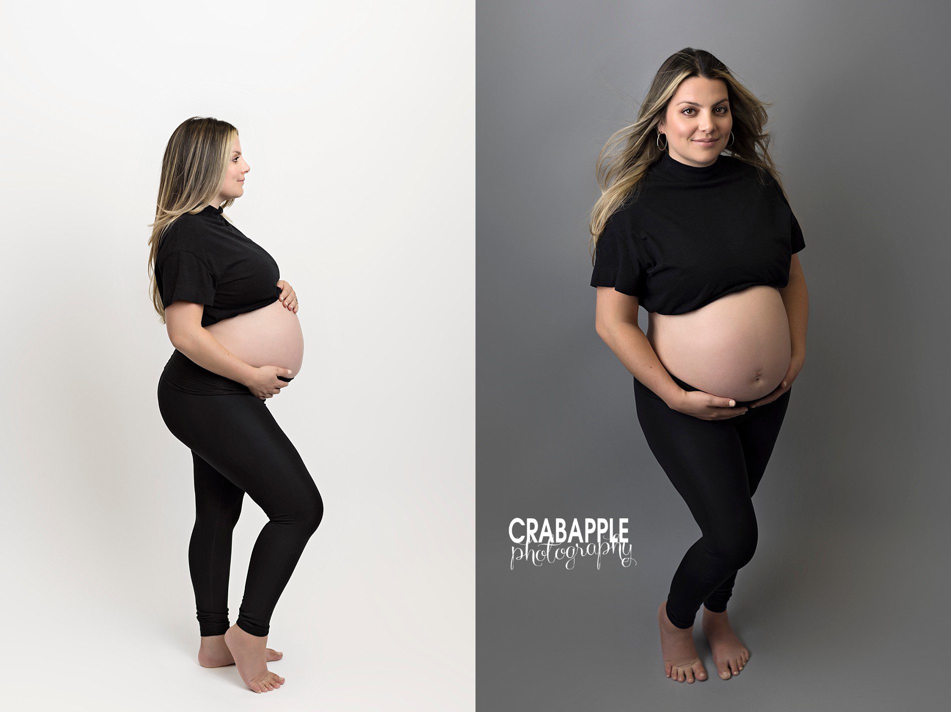 neutral styling for maternity photos