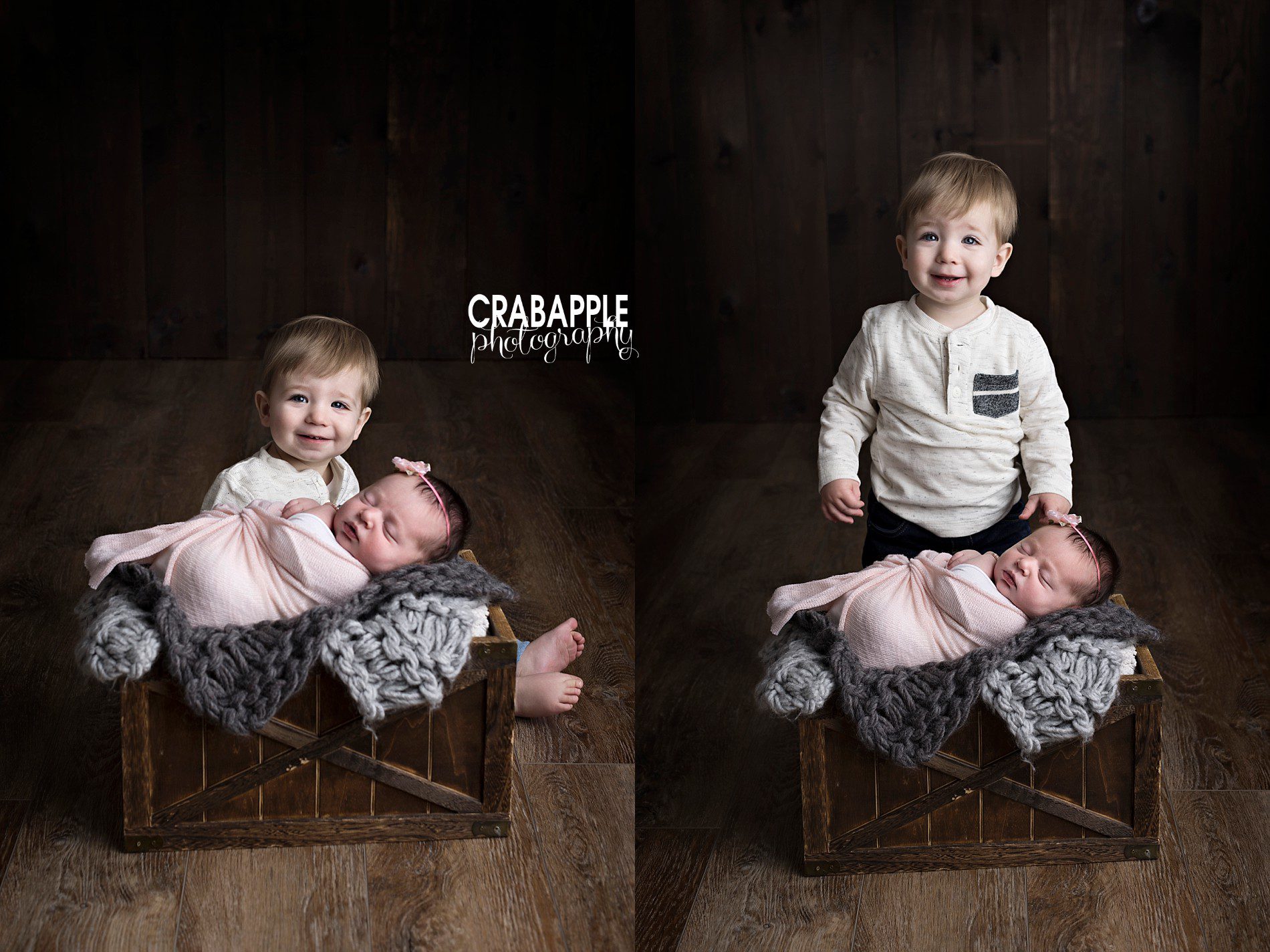 newborn baby girl photos with older brother