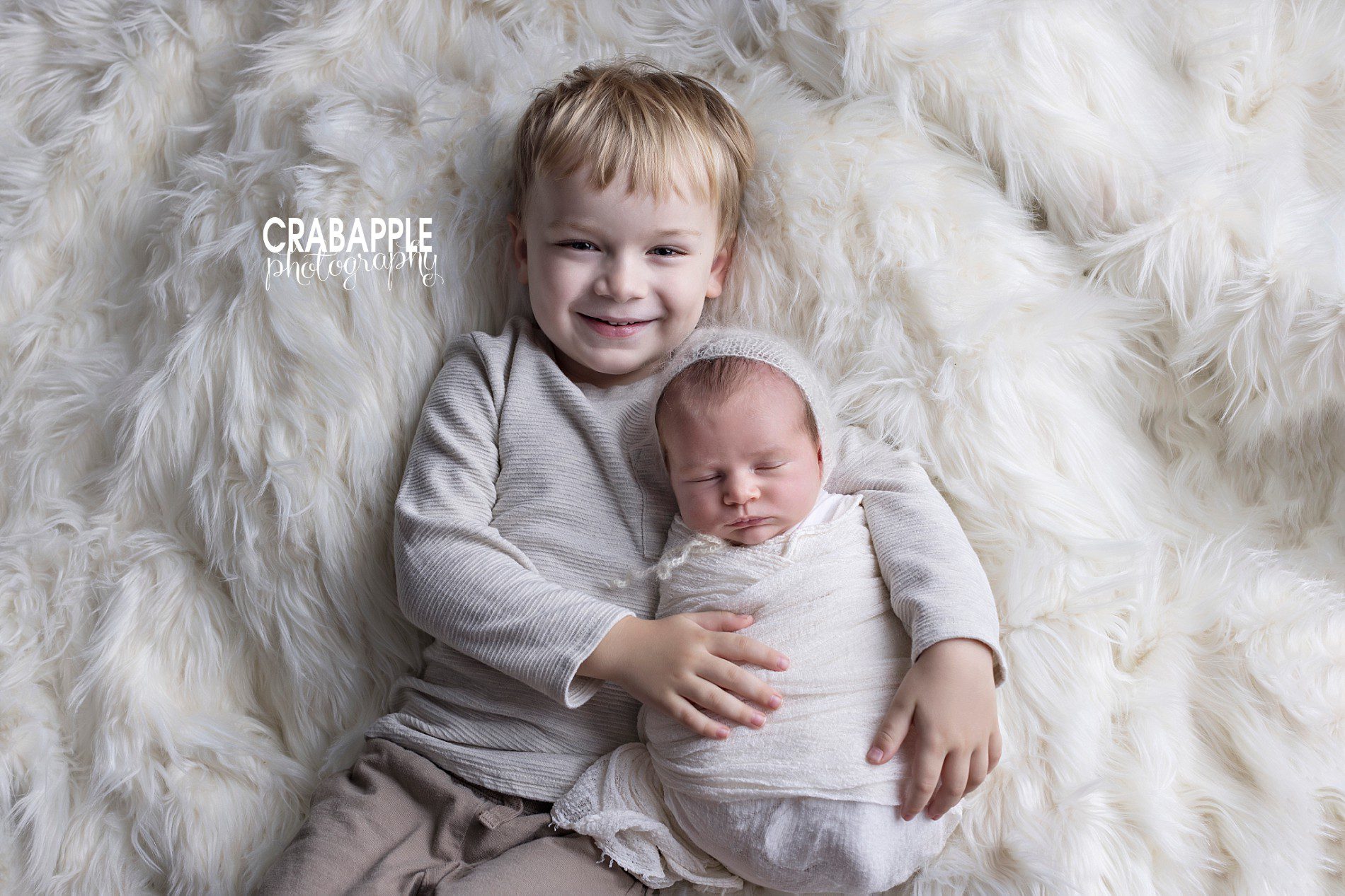 newborn portraits with toddler styling ideas