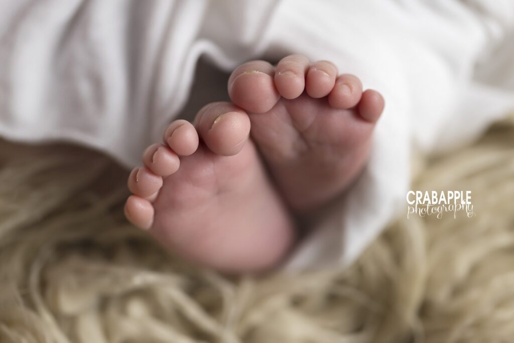 ten little toes newborn pictures