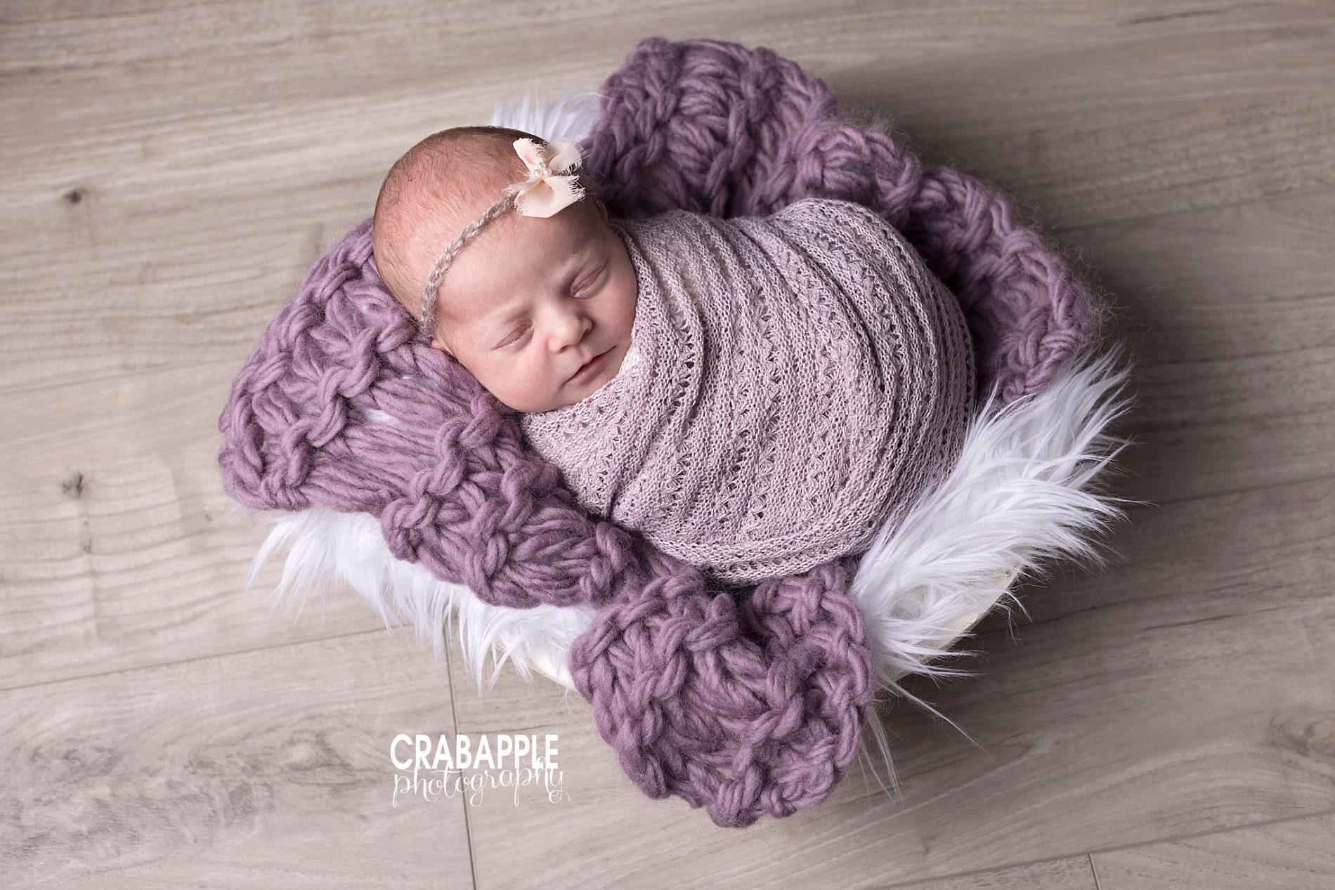 purple baby photo styling ideas