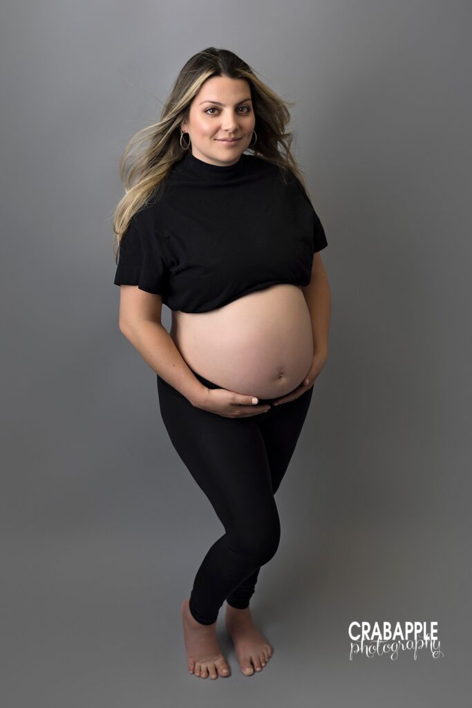 Simple but stunning maternity poses for moms Boston