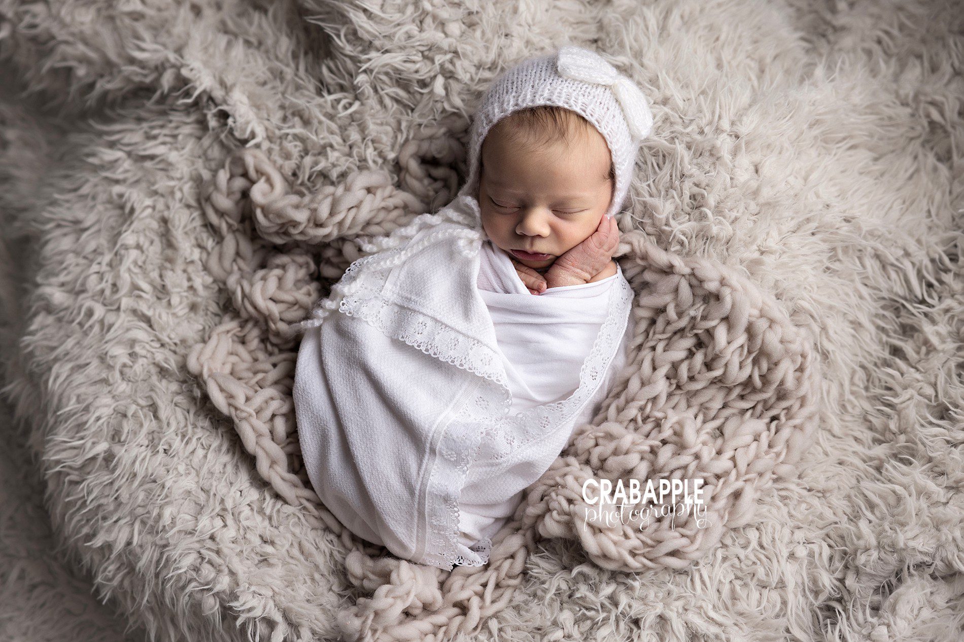 ideas for styling newborn photos with neutral colors
