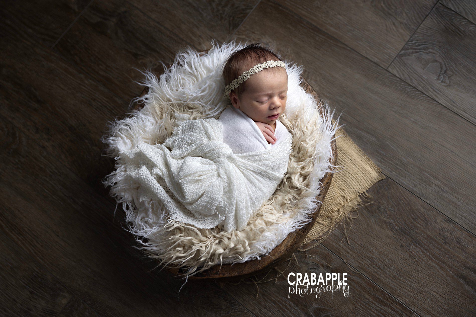 simple styling and poses for newborn photos