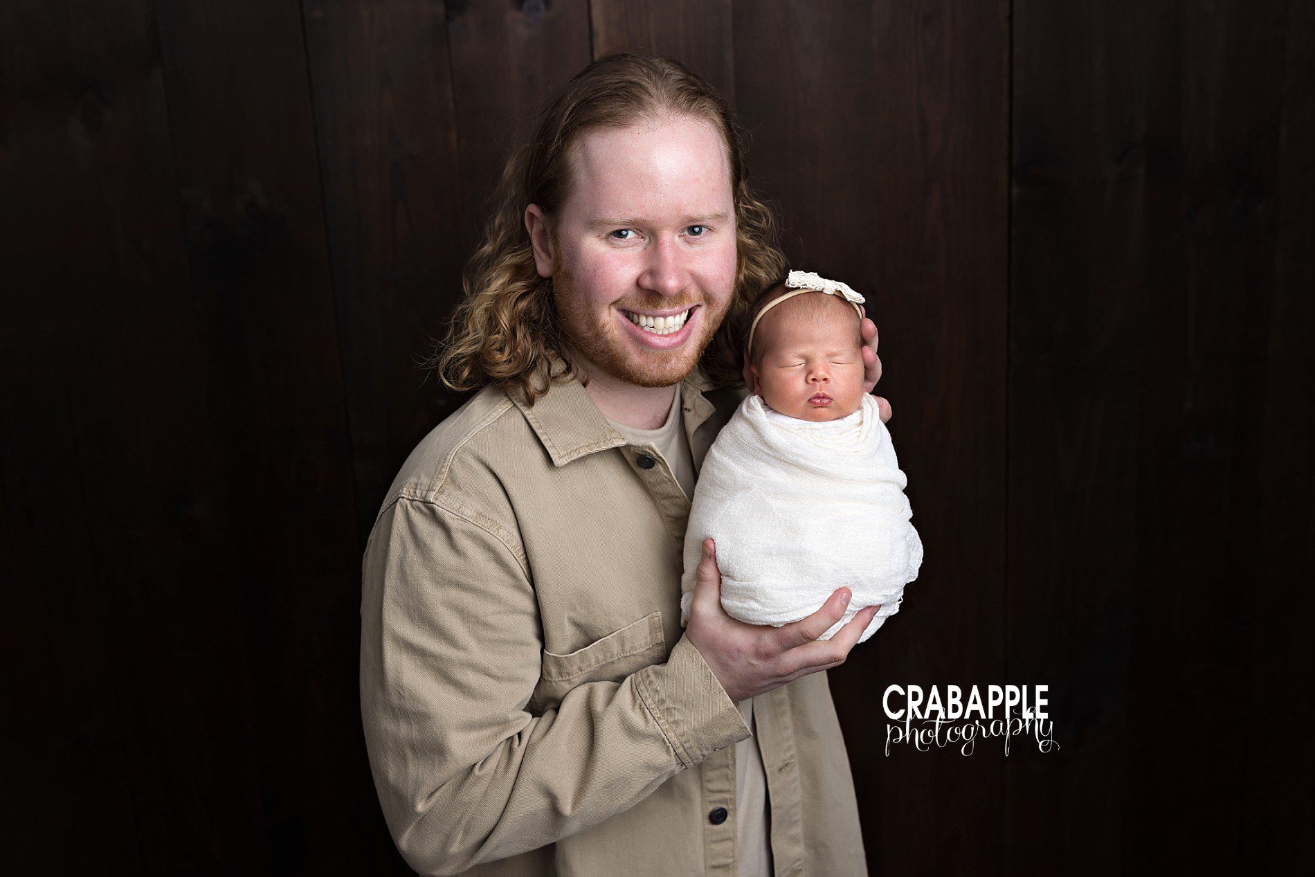 dad and baby newborn photos