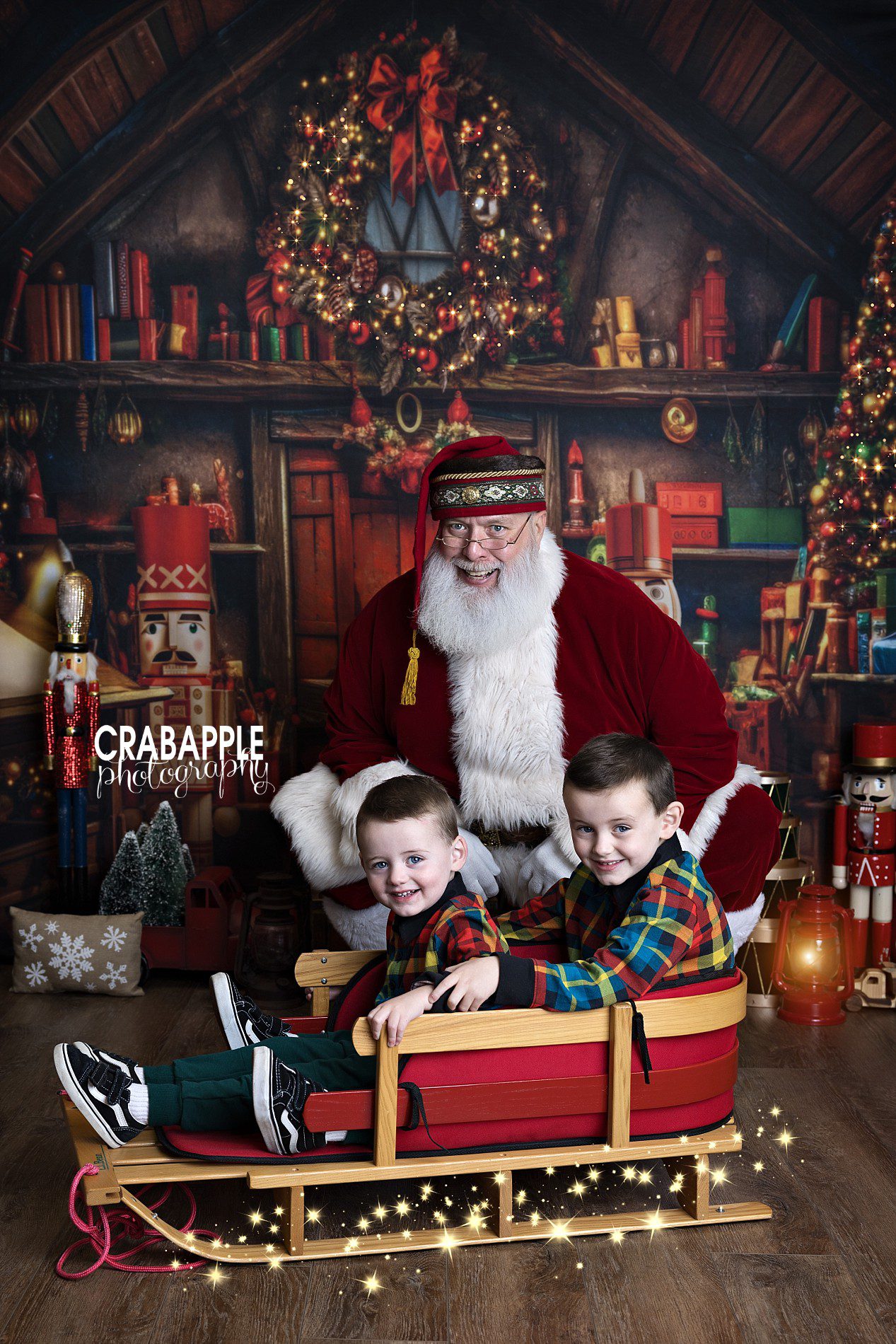 sibling ideas for santa photos