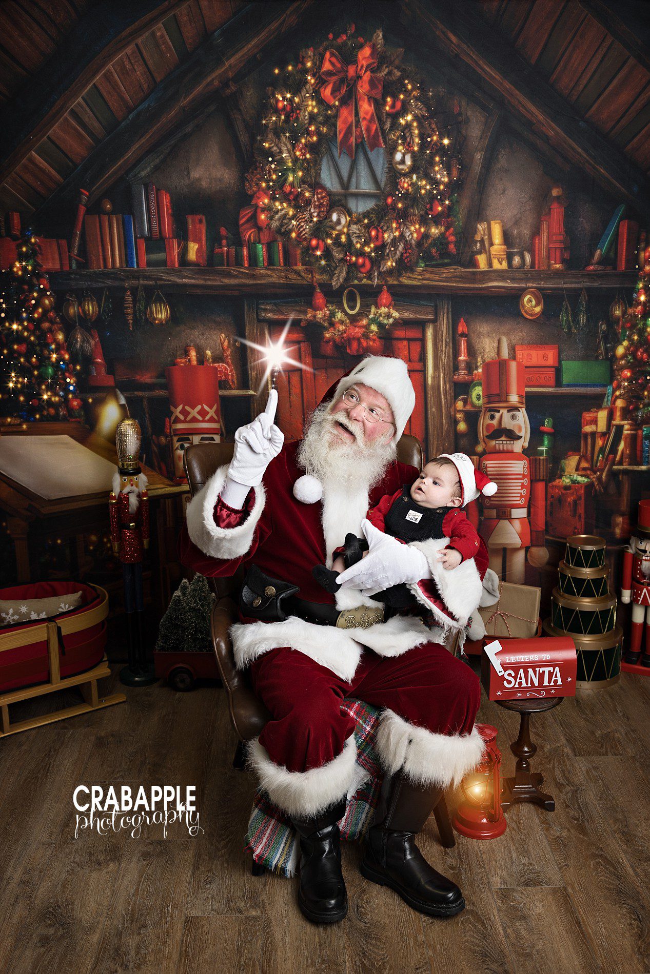 sweet ideas for baby photos with santa