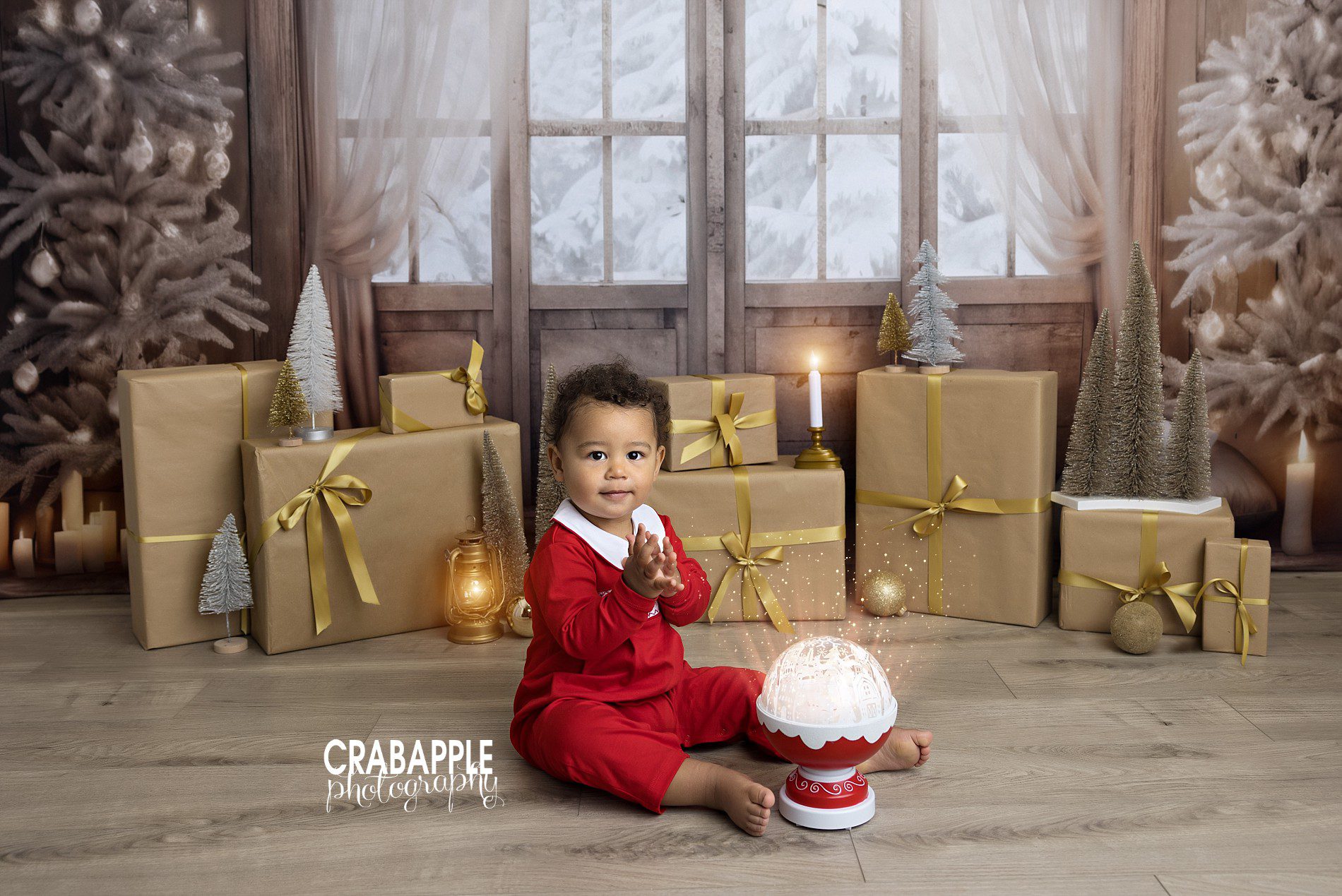 styling idea for classic cozy christmas photos