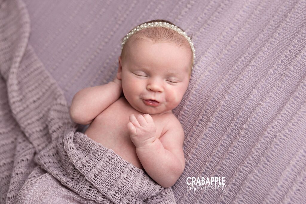 Natural Newborn Moments Lifestyle-inspired newborn portrait capturing baby's natural movements