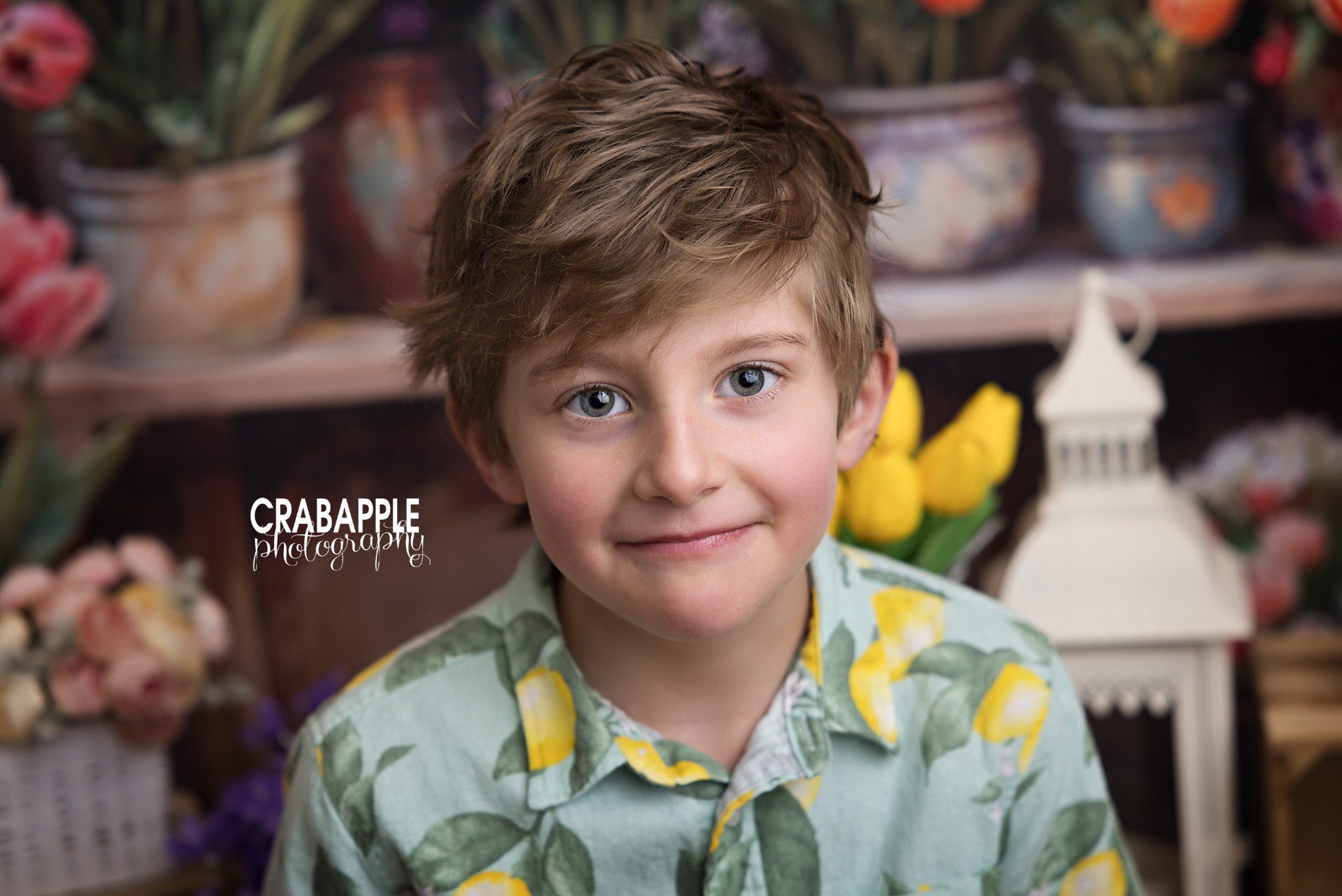 studio photography springtime children