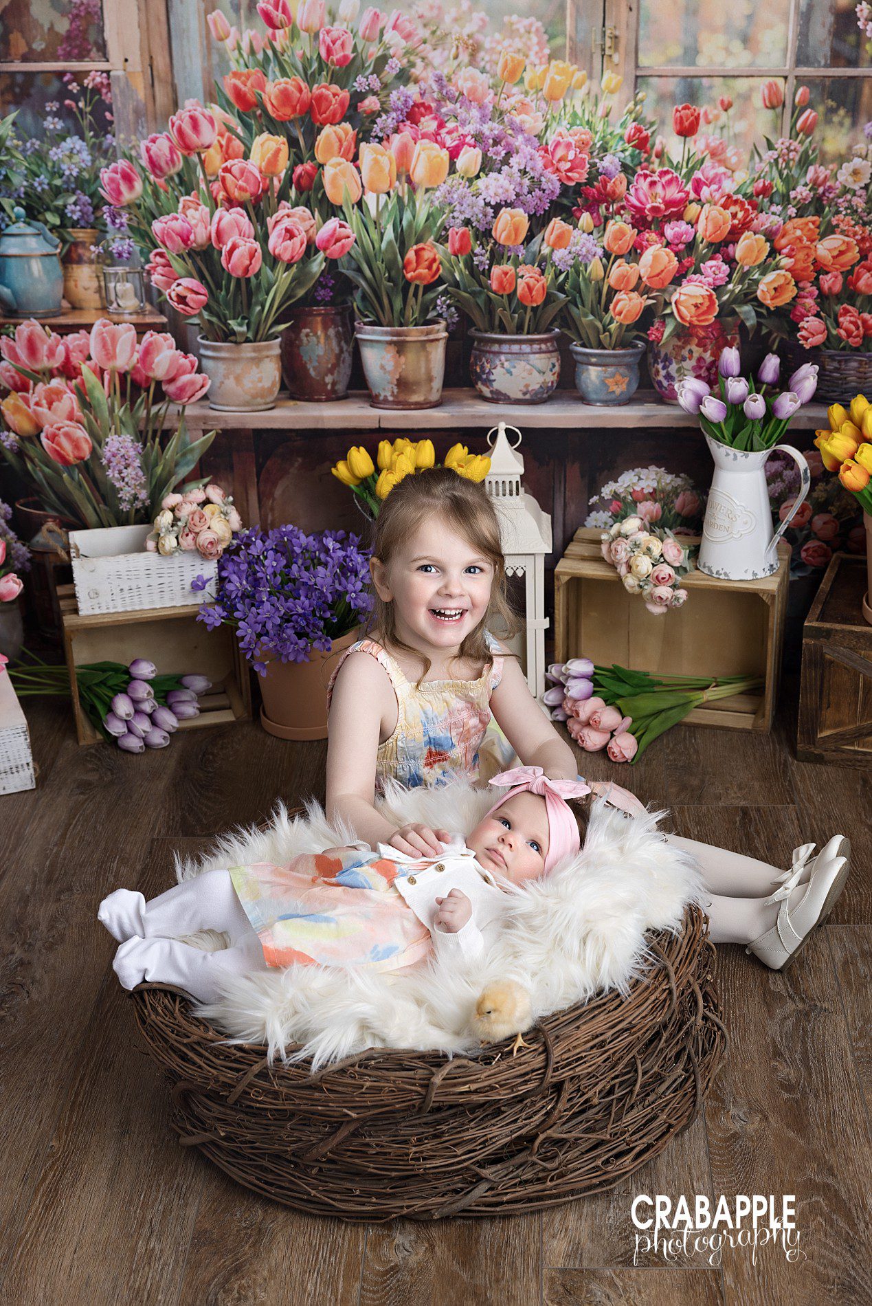 ideas for easter photos for sisters