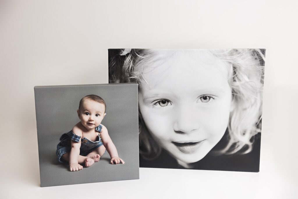 Stylish Canvas Wall Display Ideas from a Boston Area Photographer Gallery Wall Portrait Inspiration from a Boston Area Photography Studio specializing in baby and child portrait photography