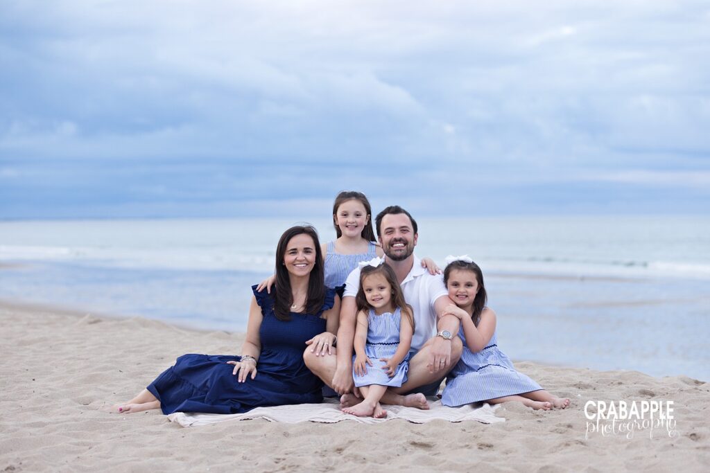 Mini session family photos near Boston MA outdoors at the beach