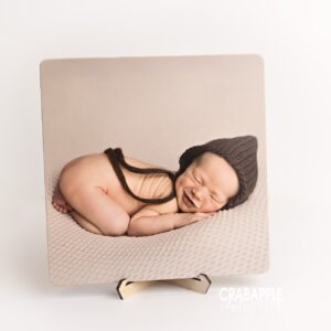 Portraits mounted on 14x14 wooden backing for a stunning and timeless keepsake