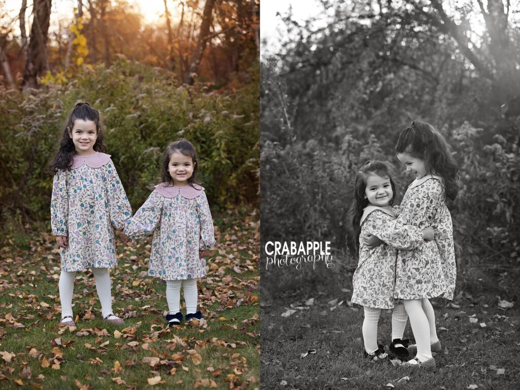 Natural family moment in outdoor fall family portraits Massachusetts Natural family moment during outdoor fall family portraits Massachusetts