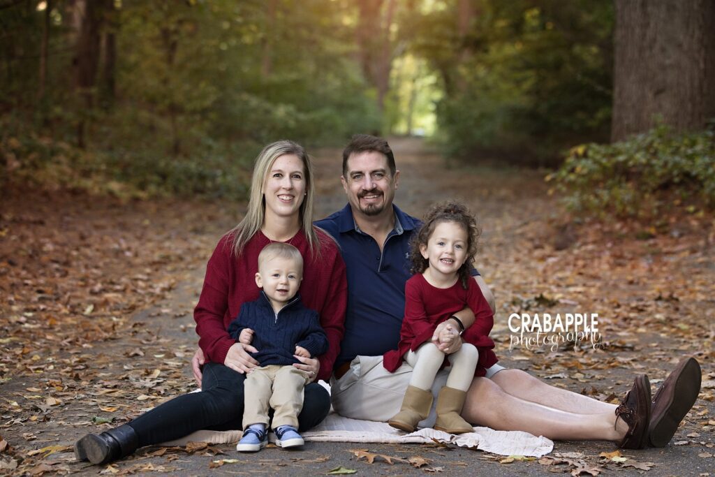 Coordinating outfits for fall family pictures