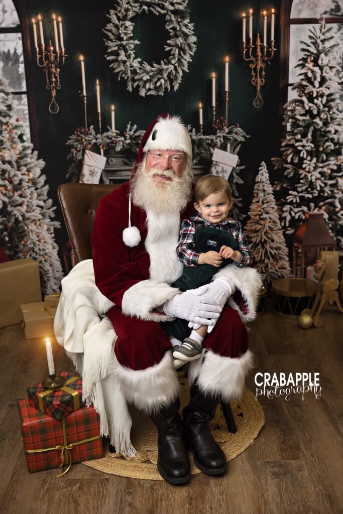 Santa photos for toddlers, babies and children near North Shore MA