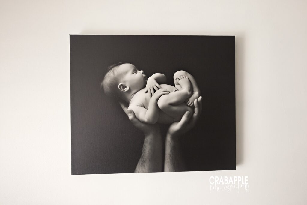 Wrapped canvas wall art for holiday photo prints Wrapped canvas displayed on a wall, highlighting high-quality construction for holiday photo prints and seasonal décor gift ideas.