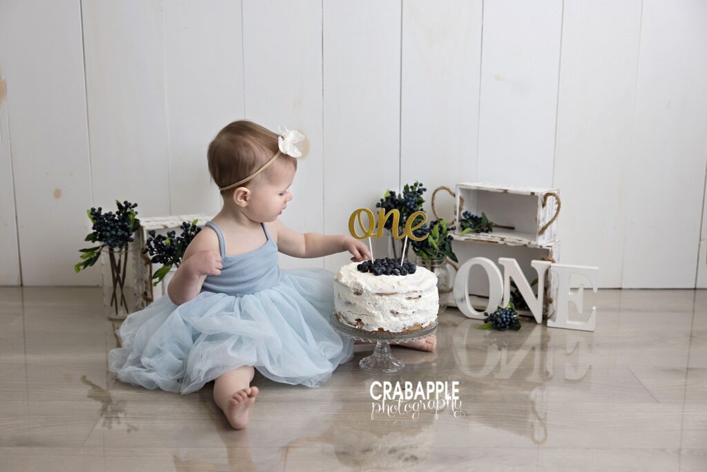 Milestone cake smash baby pictures Baby pictures from a milestone cake smash session celebrating first birthday