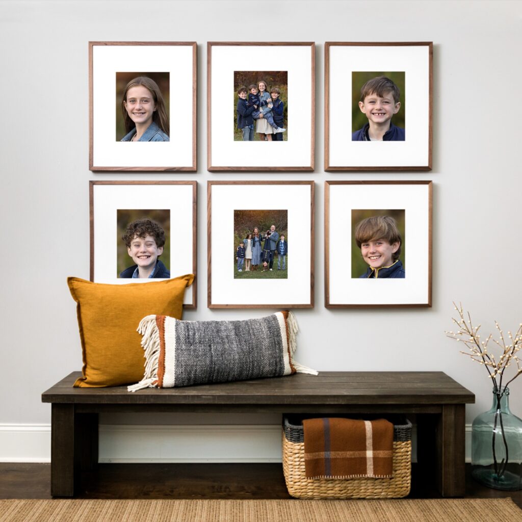 Example of Wall Gallery by Boston Area Photographer 