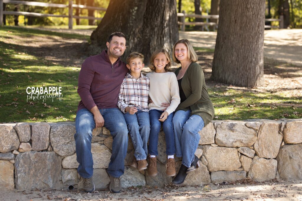 Medford fall family photography session Family photographed together during a fall family photography session in Medford MA